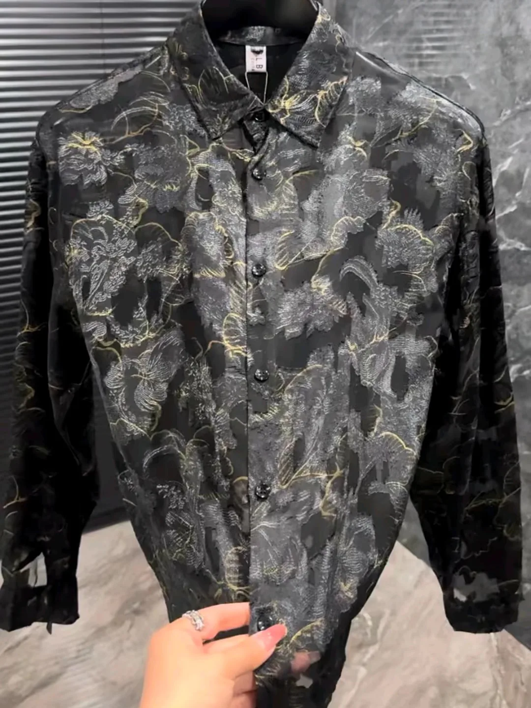 

High Quali Ultra Thin Men's Summer Sun Protection irt Stand Fit Faionable Versatile Button down Long Sve Stand...