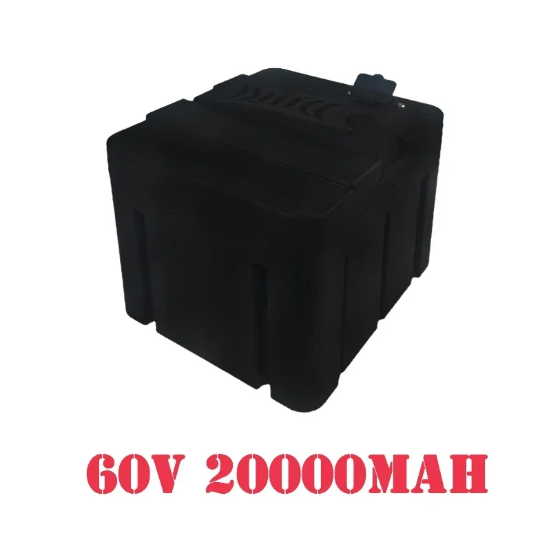 Black 16S7P 60V 20Ah Lithium Battery Pack for Battery Use Waterproof and Flame-retardant Materials