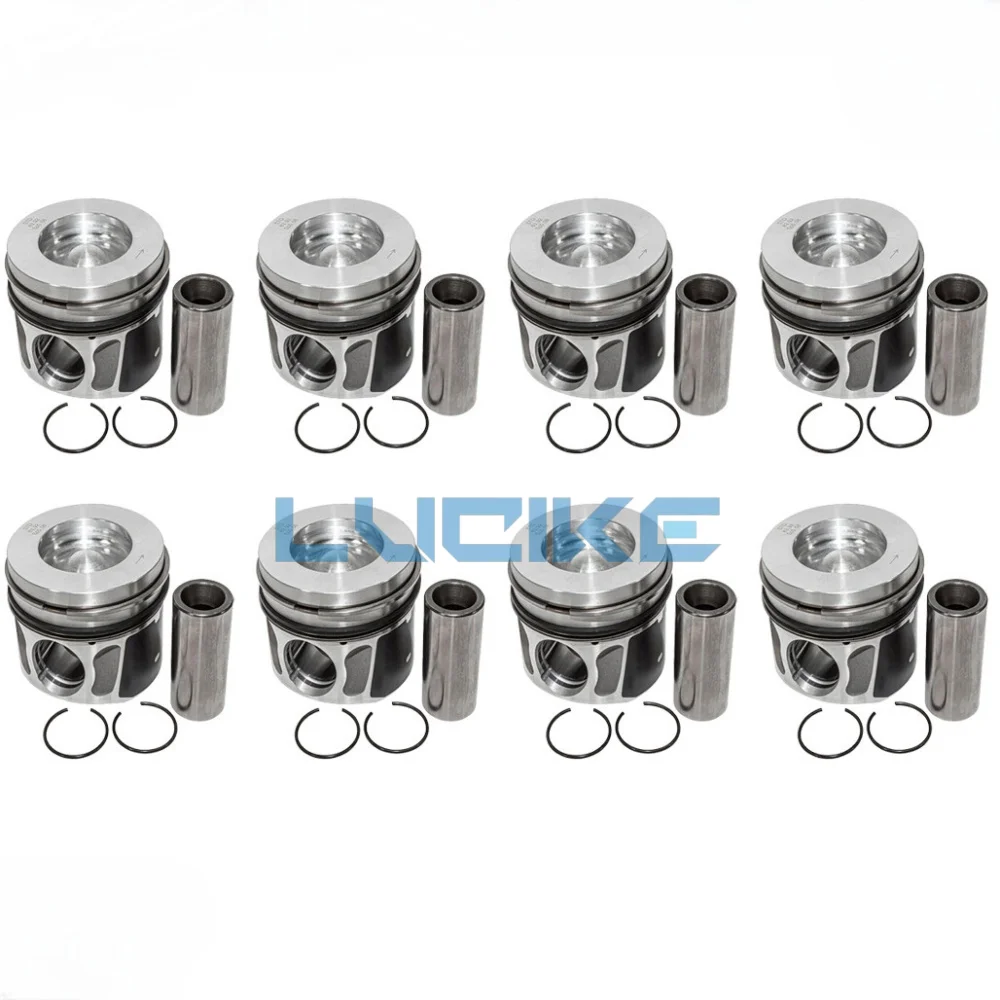 8pcs 448DT Engine Piston Set For LAND RANGE ROVER VOGUE TDV8 SDV8 4.4 DIESEL Engine Parts Piston With Rings Sets