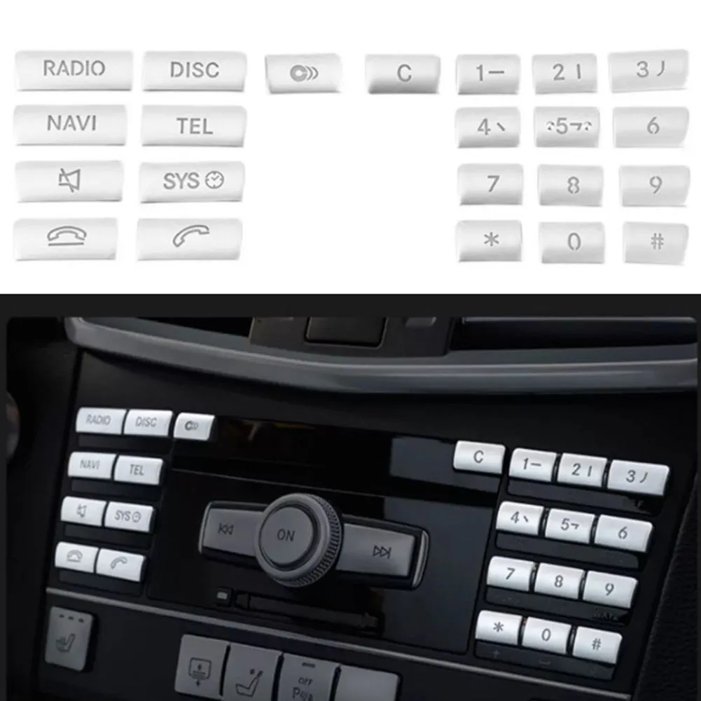

Sleek and Sophisticated Chrome Plated Center Console CD Numbers Radio Switch Cover Trim for Benz CLS C218 E W212