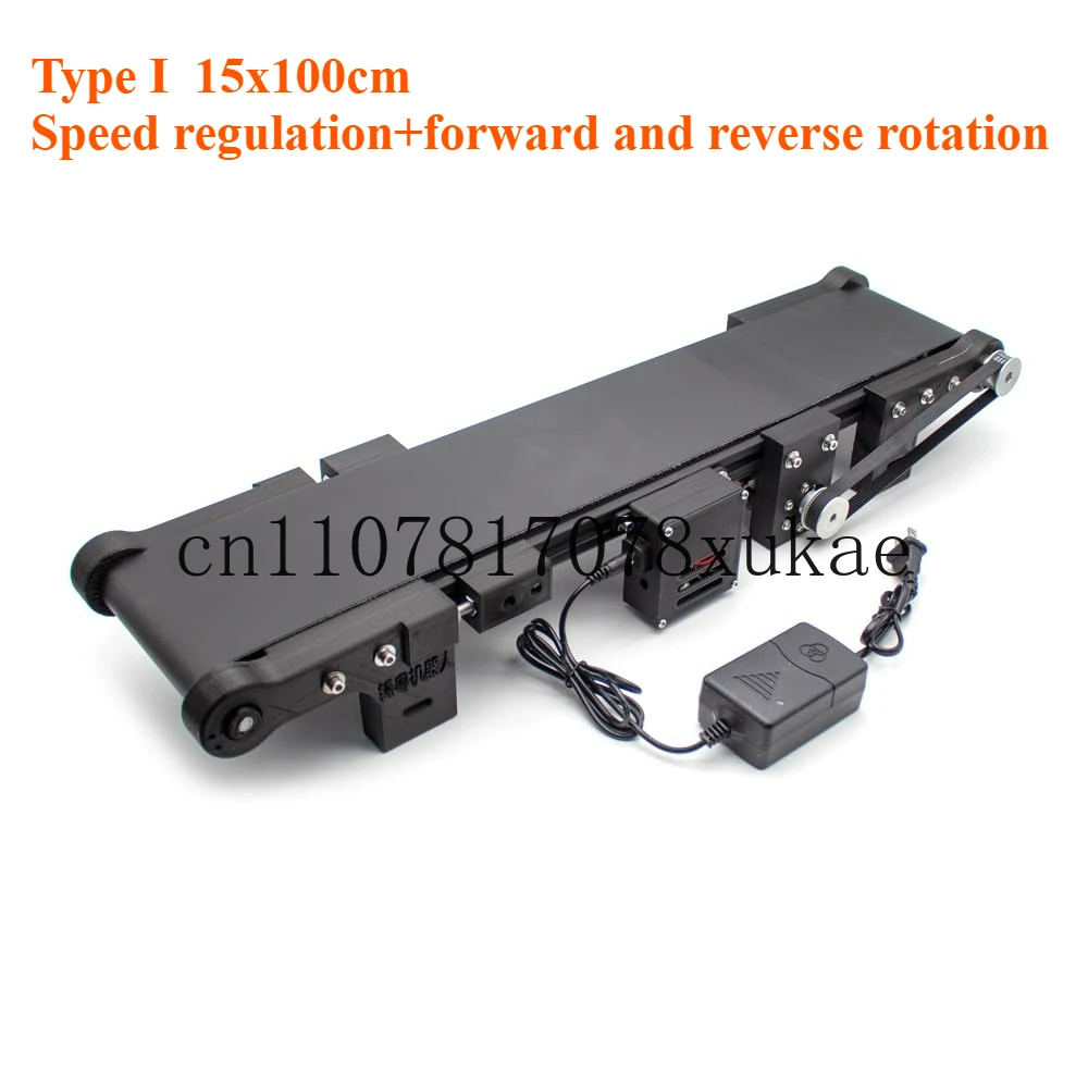 20 × 100 سنتيمتر الكهربائية الذكية حزام ناقل صغير سرعة قابل للتعديل إلى الأمام وعكس خط إنتاج صغير جهاز اختبار الاحتكاك