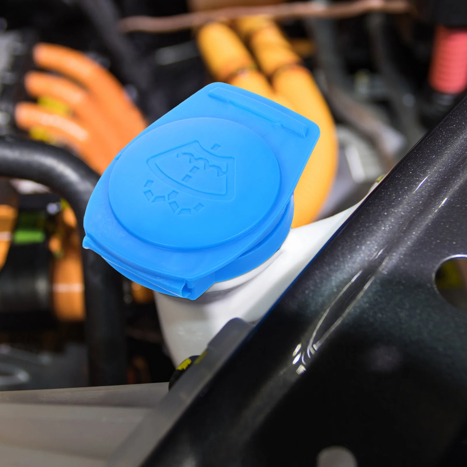 

2pcs Windshield Washer Fluid Reservoir Cap Durable Plastic Replacement For Car Window Cleaning Easy Refill Removable Design