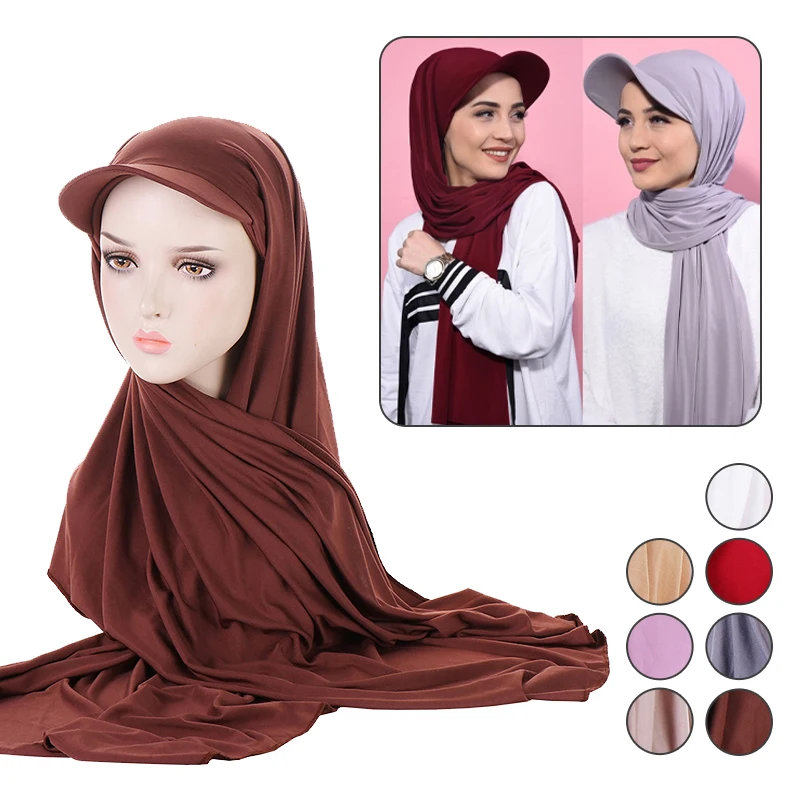 

Latest Muslim Big Girls Amira Hijab with Lace Layer High Quality Islamic Scarf Arab Hat Women's Headwrap Ramadan Pray Hats