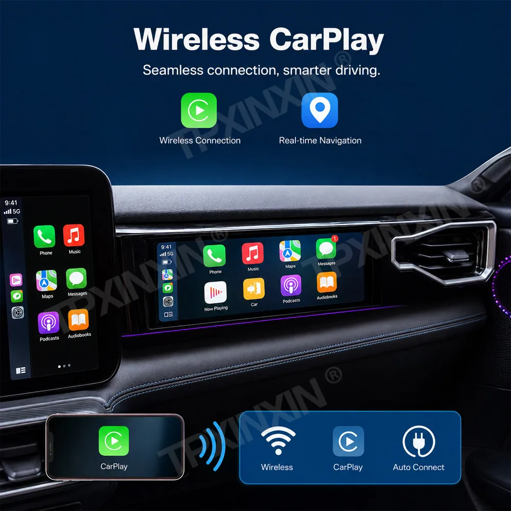 Co-pilot Digital Display For Ford Mustang 2024 2025 2026 2027 S650 Car Passenger Dash Entertainment Carplay Android Auto  Screen