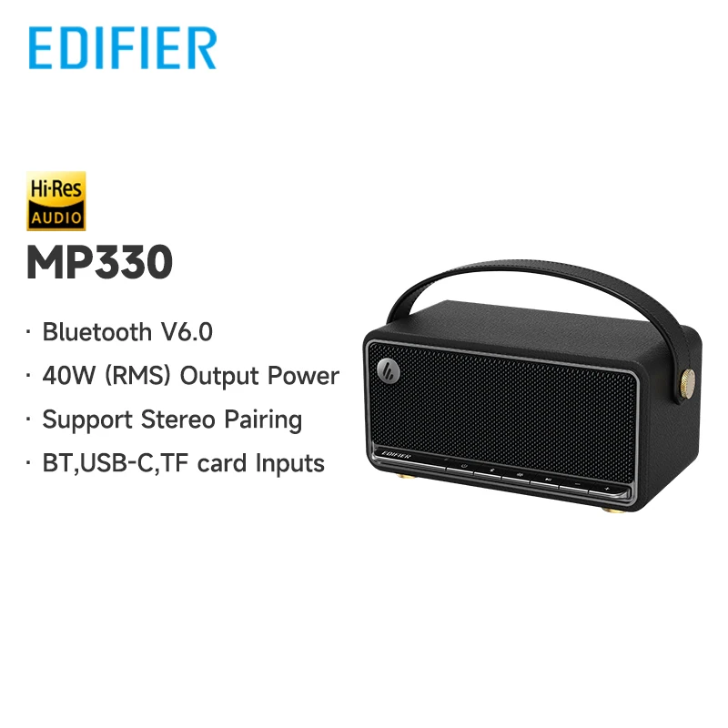 Edifier MP330 ポータブル Bluetooth スピーカー Bluetooth V6.0