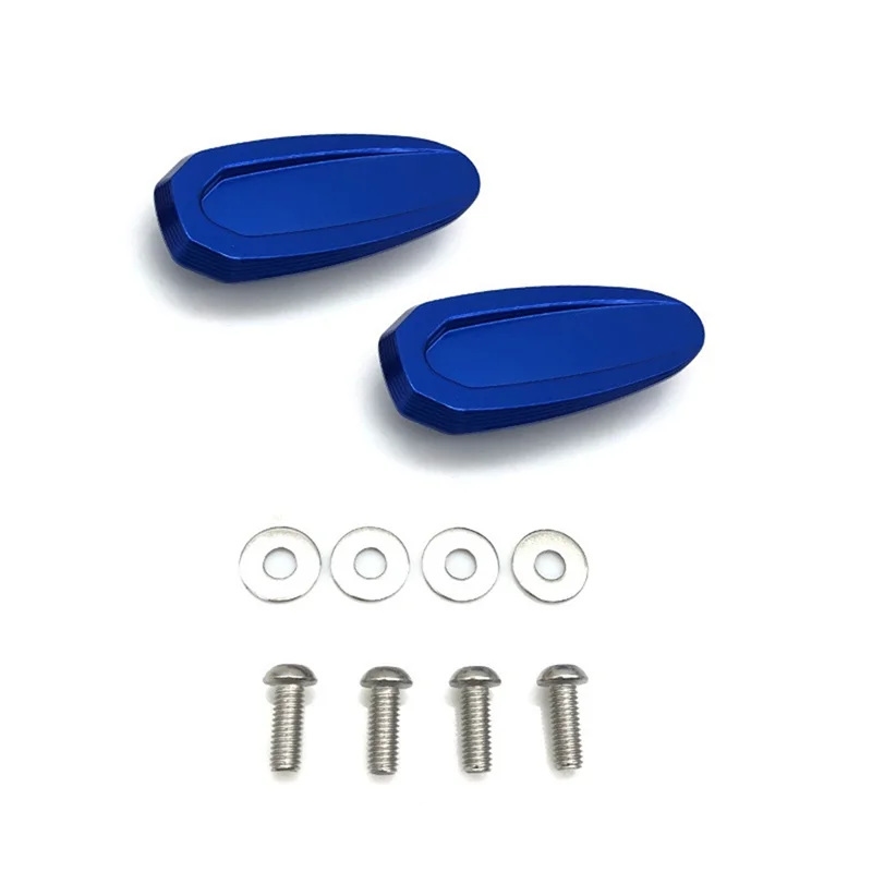 

For BMW S1000RR 2019-2023 Motorcycle Rearview Mirror Base Cover Windshield Drive Eliminator Mirror Hole Cover - Blue Replacement