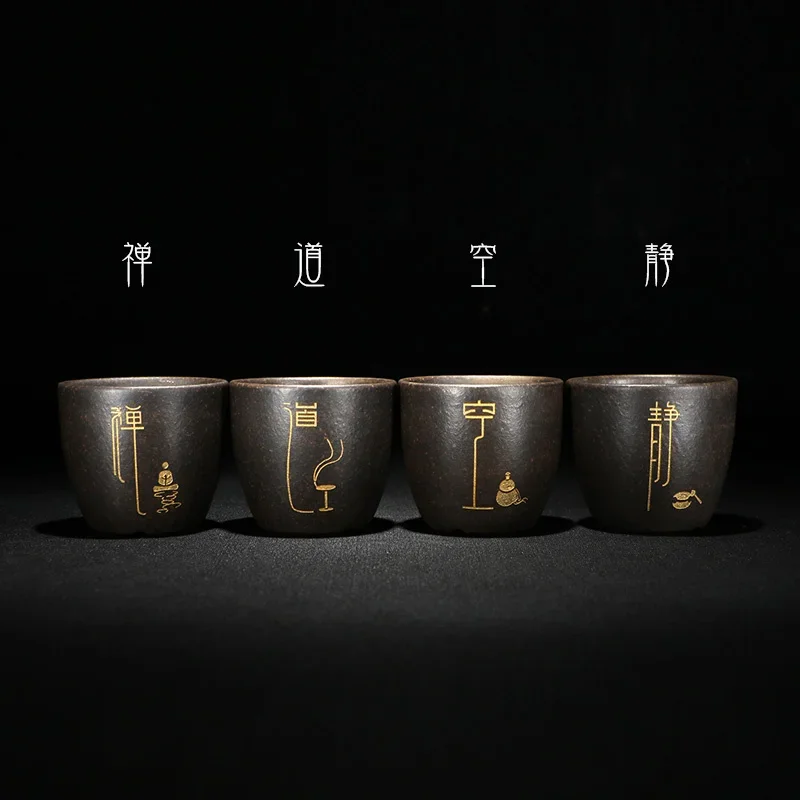 Circle Bonsai Pot Traditional Chinese Pattern, Zen,Dormitory Garden Decoration