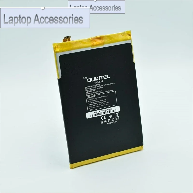 F HJ  In stock 100% original for OUKITEL K9 battery 6000mAh High capacity new production date for OUKITEL K9 battery