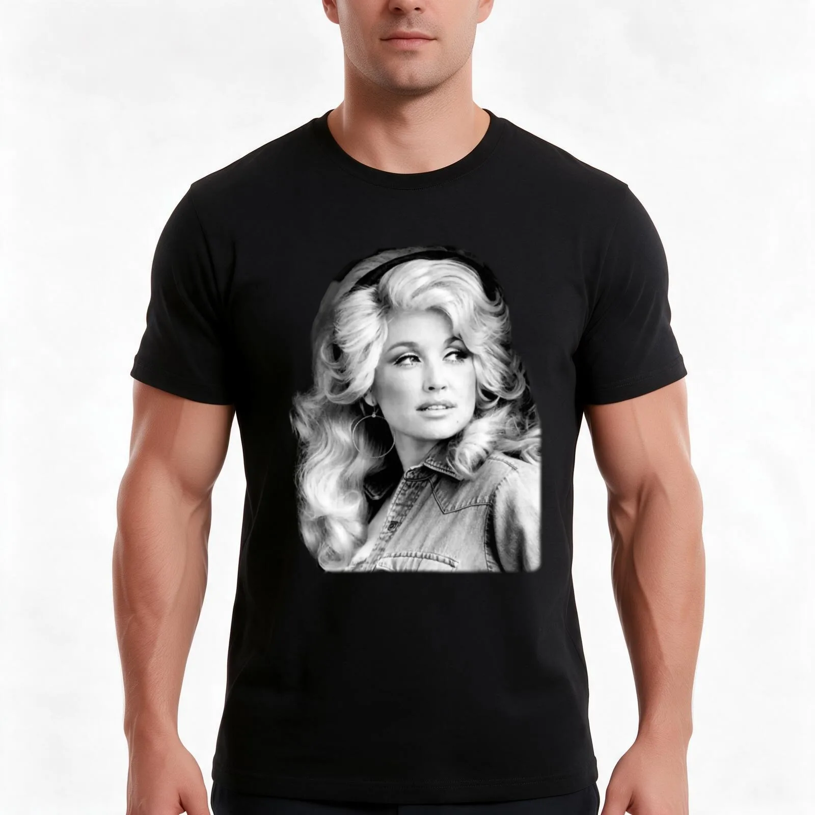 Dolly_ Parton_ Vintage T-Shirt Summer Casual Cotton Tee Oversized Streetwear Tops Vintage Graphic Print Unisex Men Women