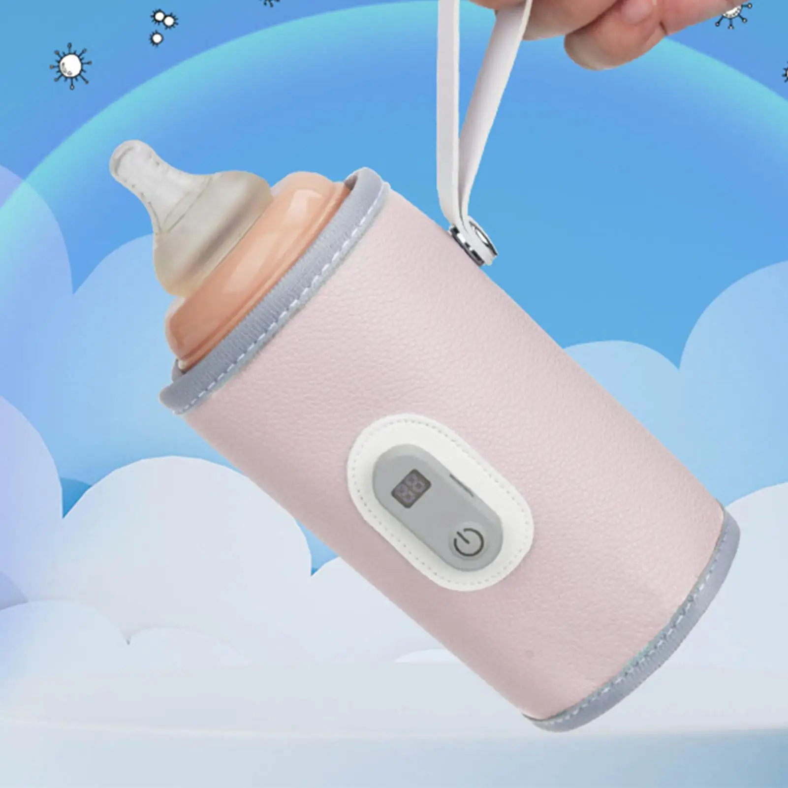 جهاز تسخين حليب الطفل درجة حرارة ثابتة الاحترار كم شاشة ديجيتال جهاز تسخين حليب الأم للطفل صبي فتاة الوالدين المنزل الحضانة #2