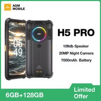 AGM H5 Pro Rugged Phone 6.56 HD+ 6GB RAM 128GB Storage 48MP Camera 7000mAh Battery With Night Vision Camera NFC Support
