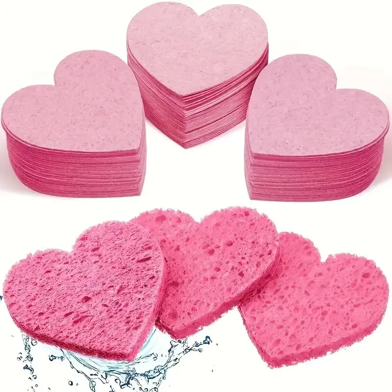 50/20/10/5PCS Facial Cleaning Sponge Pad Reusable Compression Water Absorption Soft Exfoliating Facial Mask SPA Makeup Remover