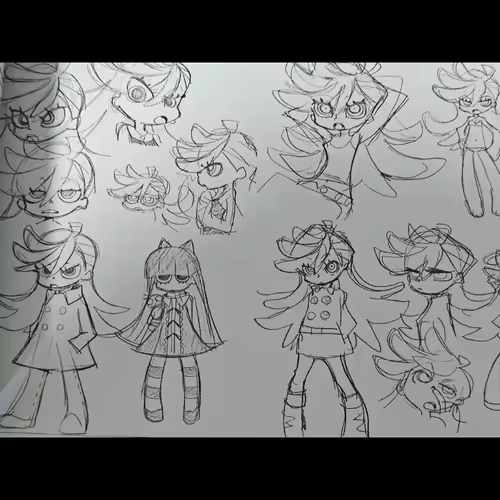 Anime Panty & Stocking with GarterbeltInitial Artbook Setting Collection Vol.1 Trigger Animation Line Full Color Manga Artwork - Image 5