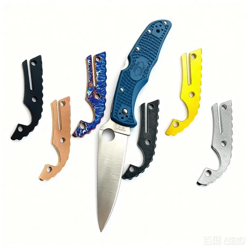 NEW 6 Colors Knife Accessories Titanium Backspacer Liners For Spyderco Endura4 C10 Knives Backbone Back Spacer DIY Making Parts