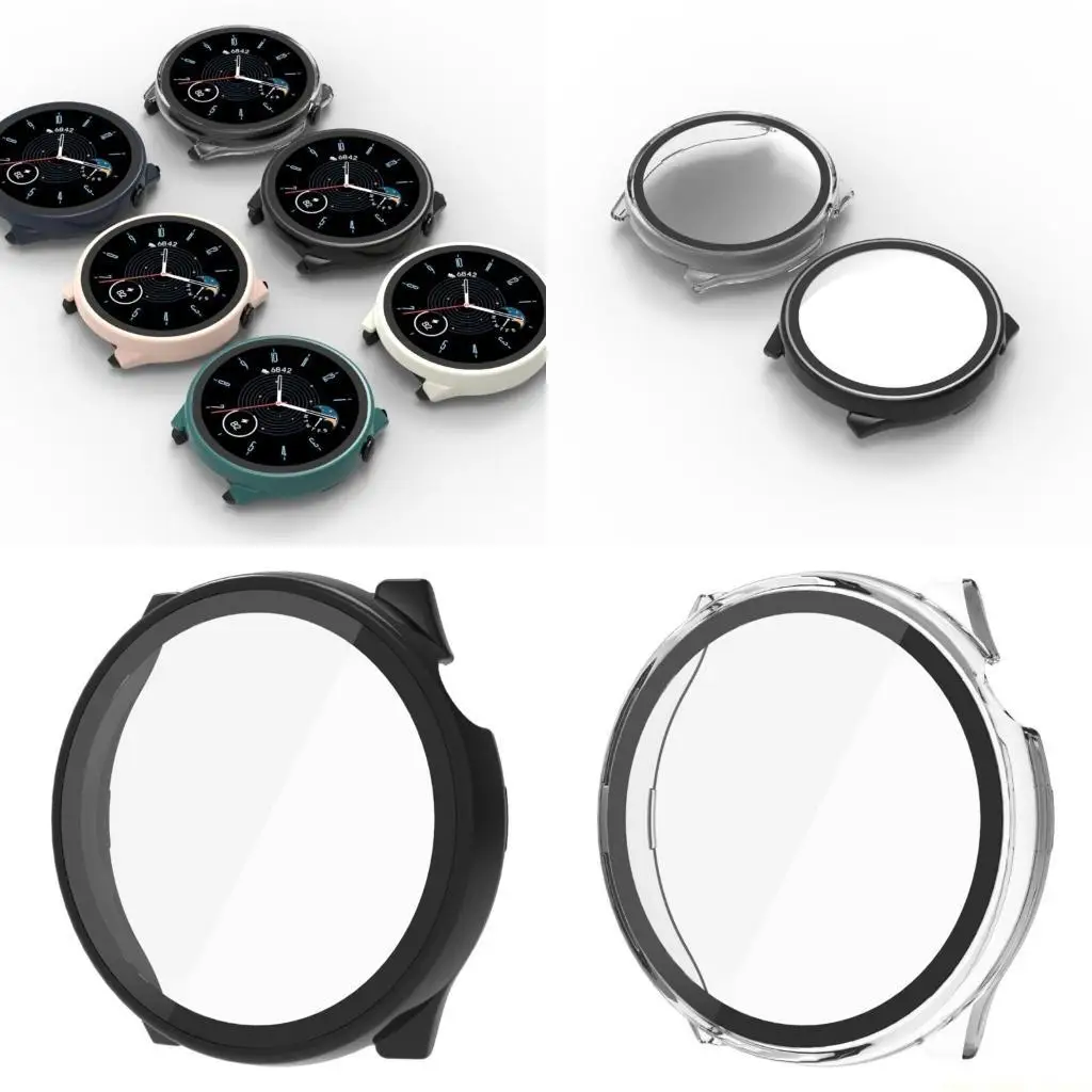F62C Protective Cover Waterproof Screen Shell Frame Smartwatch Housing Glass Film Accessories