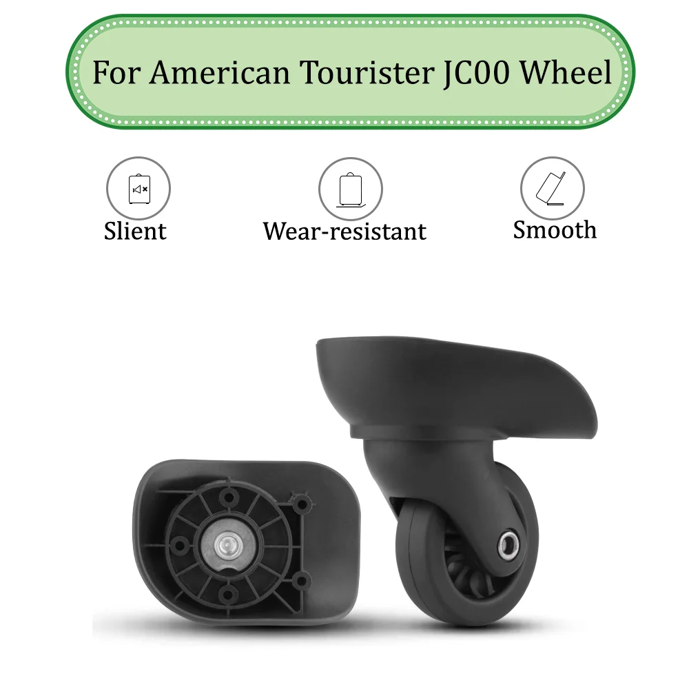 For American Tourister JC00 Universal Wheel Replacement Suitcase Silent Smooth Shock Absorbing Durable Wheel Accessories Wheels