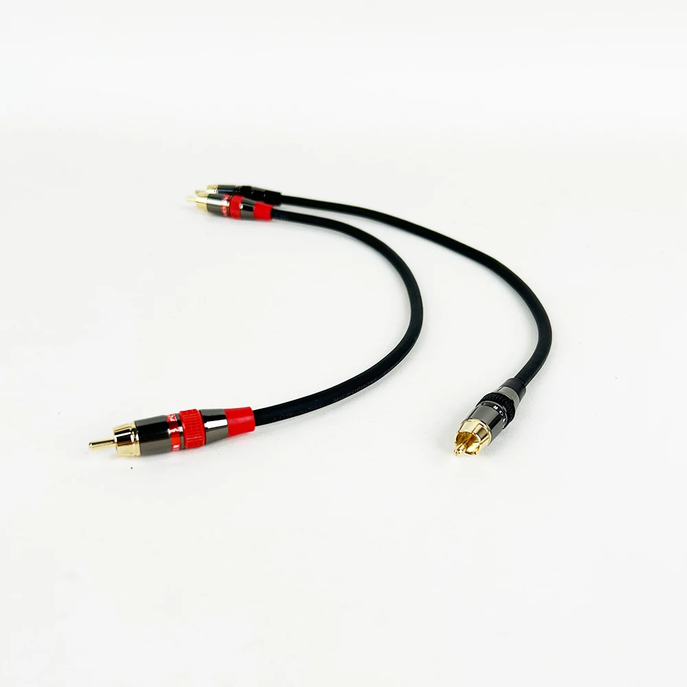 2PCS/Pair RCA To RCA Cables Male To Male Aux Audio Cable for Home Theater HDTV TV DVD CD Loudspeaker Box Power Amplifier 0.3-20M