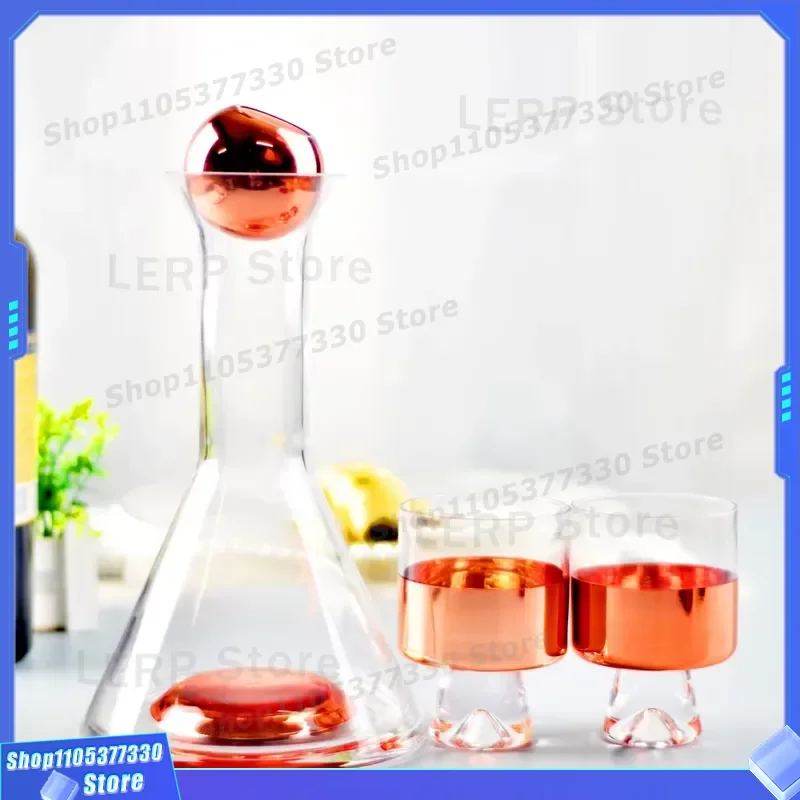 Modern Clear Glass Vase Set for Home Decor Living Room Table Centerpiece Flower Arrangement Display Minimalist Style Ornament