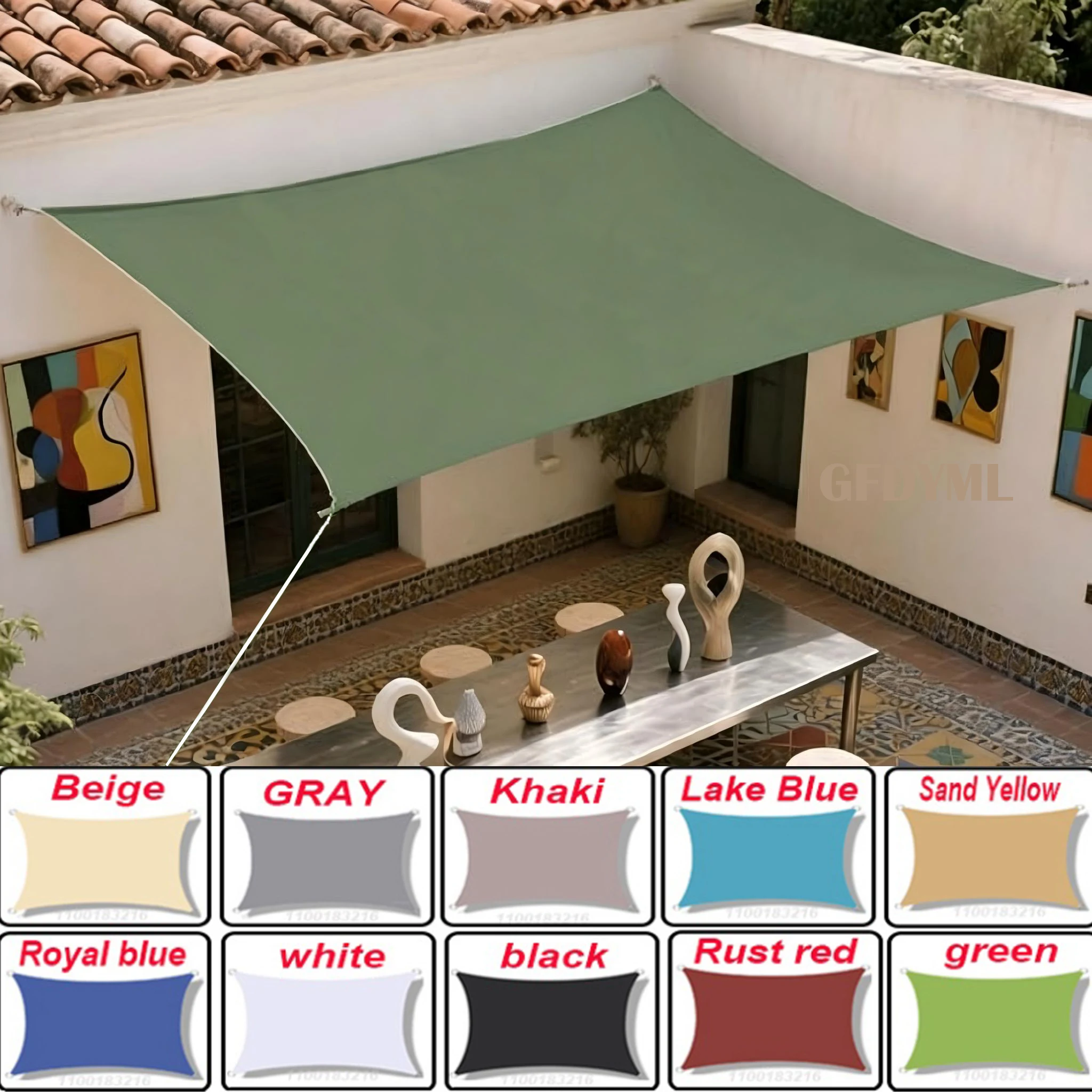 Waterproof Awning, 98% UV Protection; This Awning Is Ideal for Providing Sun Protection and Cooling on Patios, Balconies, and Ot