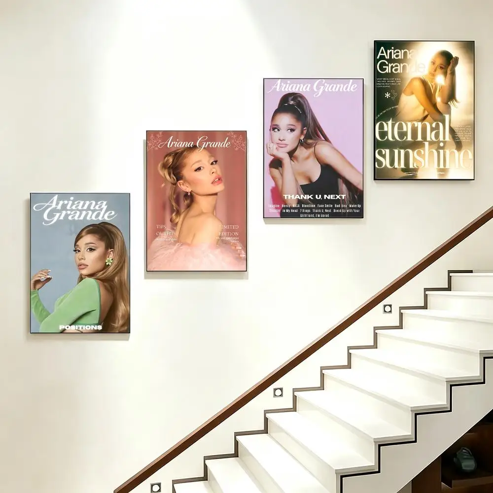 music Ariana Grande Poster Poster HD  Printing Soothing and Cream Style Home Decor for the Living Room cafes Gift Giving