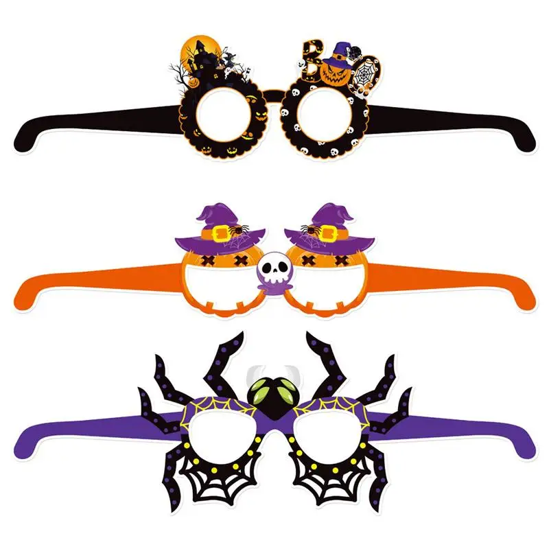 Halloween Party Glasses For Kids 6X Halloween Paper Glasses Glasses Photo Props Supplies Party Favor Glasses For Kids Halloween