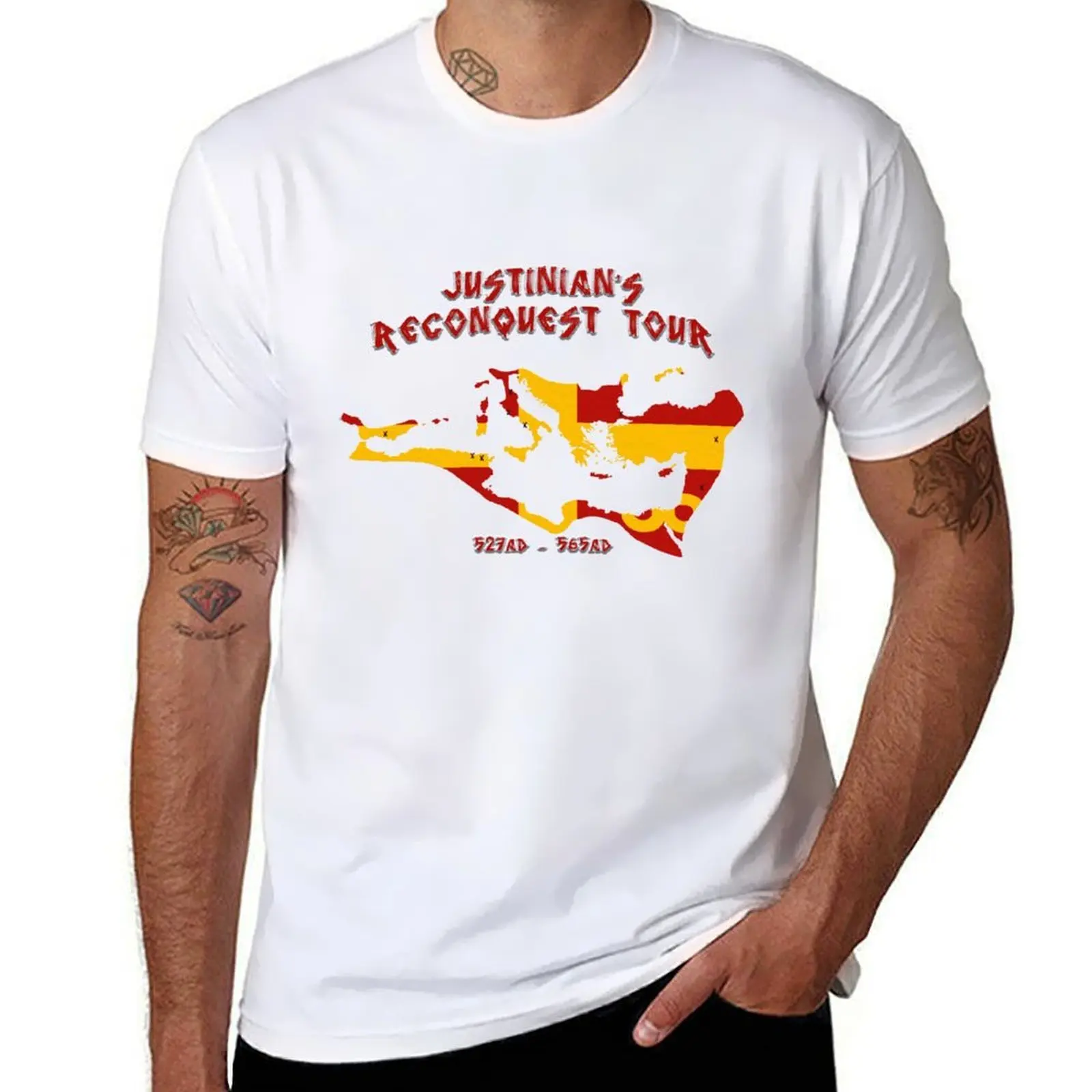 

Justinian's Reconquest Tour v2 T-Shirt cotton t shirt pack t shirt personalised T-Shirt