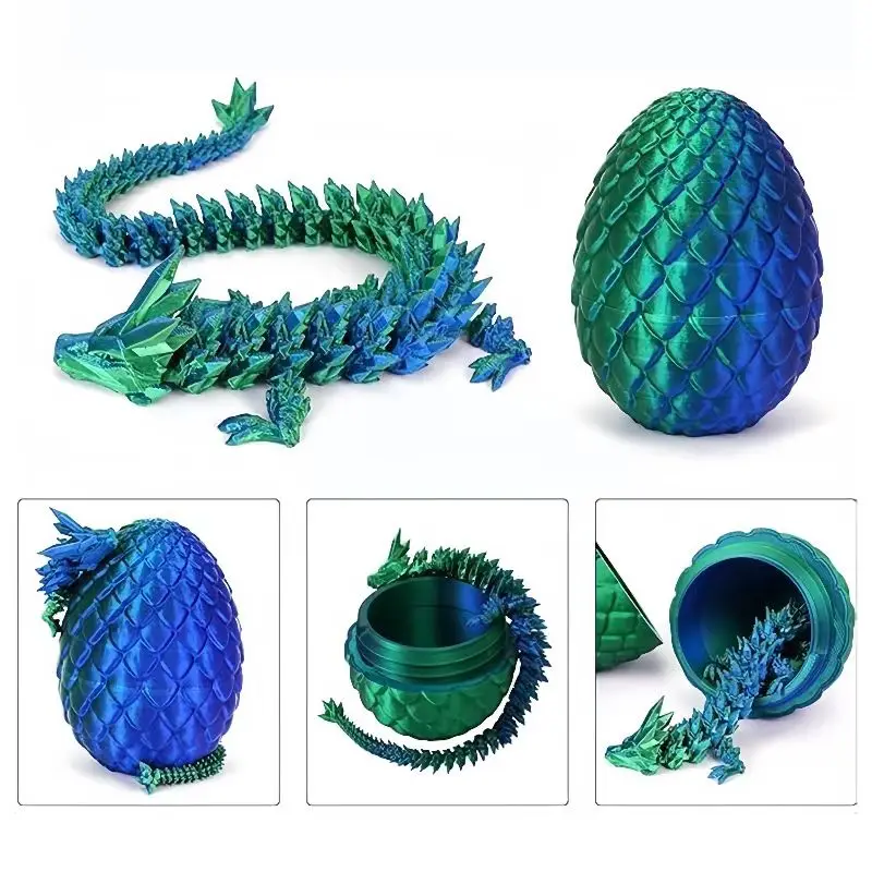 

3D deformation Dragon Rotatable Connected Dragon Home Offices Desktop Crafts Decoration Creatives Gift Decor