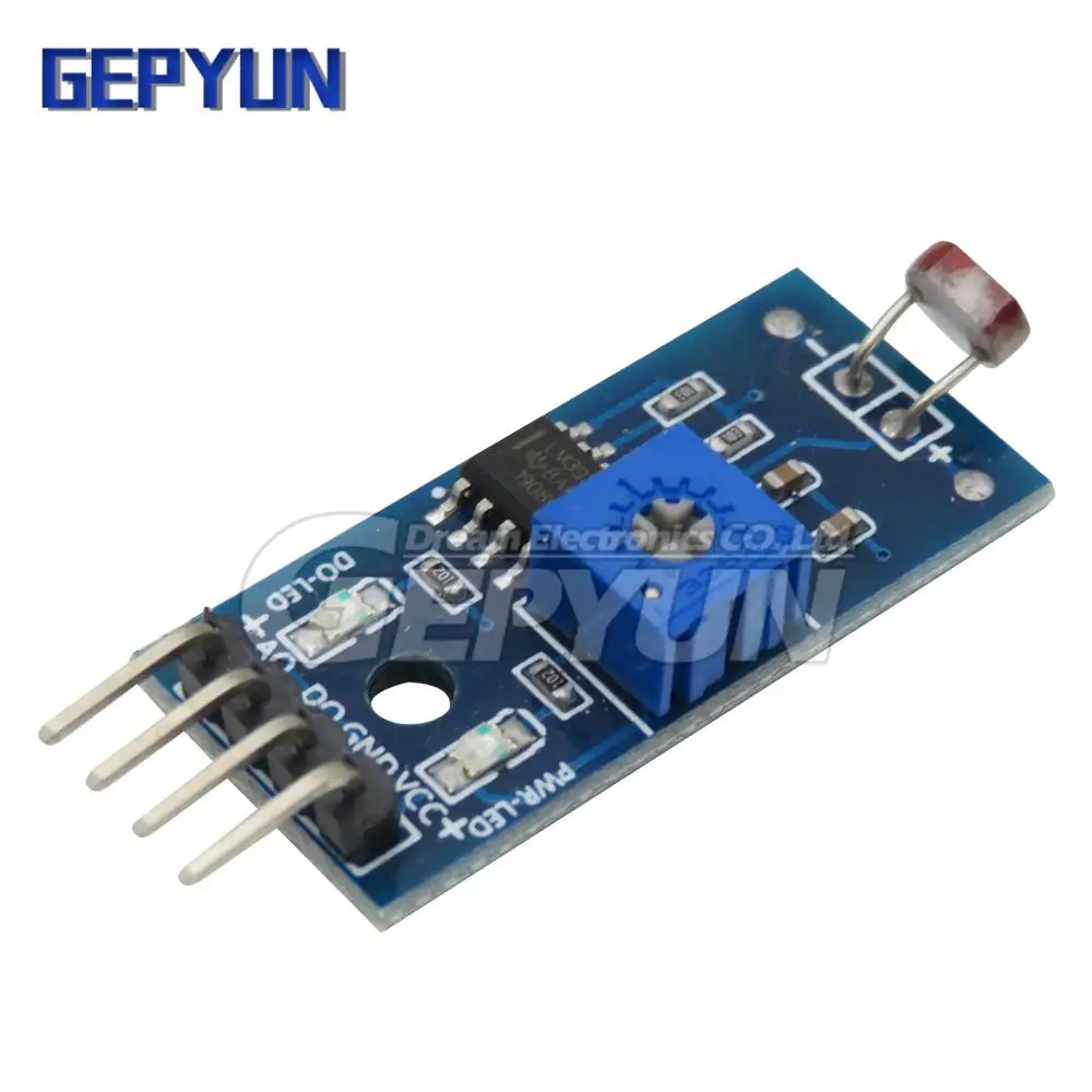 Módulo De Detecção De Luz Fotoresistor, sensor fotossensível, DIY Kit, LM393, 4Pin