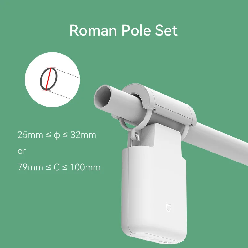 Xiaomi Mijia Curtain Companion Hang-And-Use For U- / I-Shaped Track Roman Pole Smart Linkage Require BT Mesh Gateway