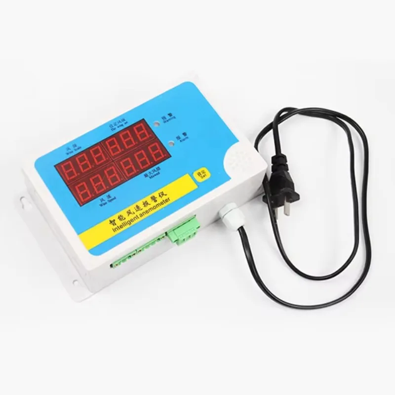 Aluminum 3‑Cup Anemometer DC24V High‑Precision Wind Speed Sensor for Tower Crane Weather‑Station Outdoor Monitoring