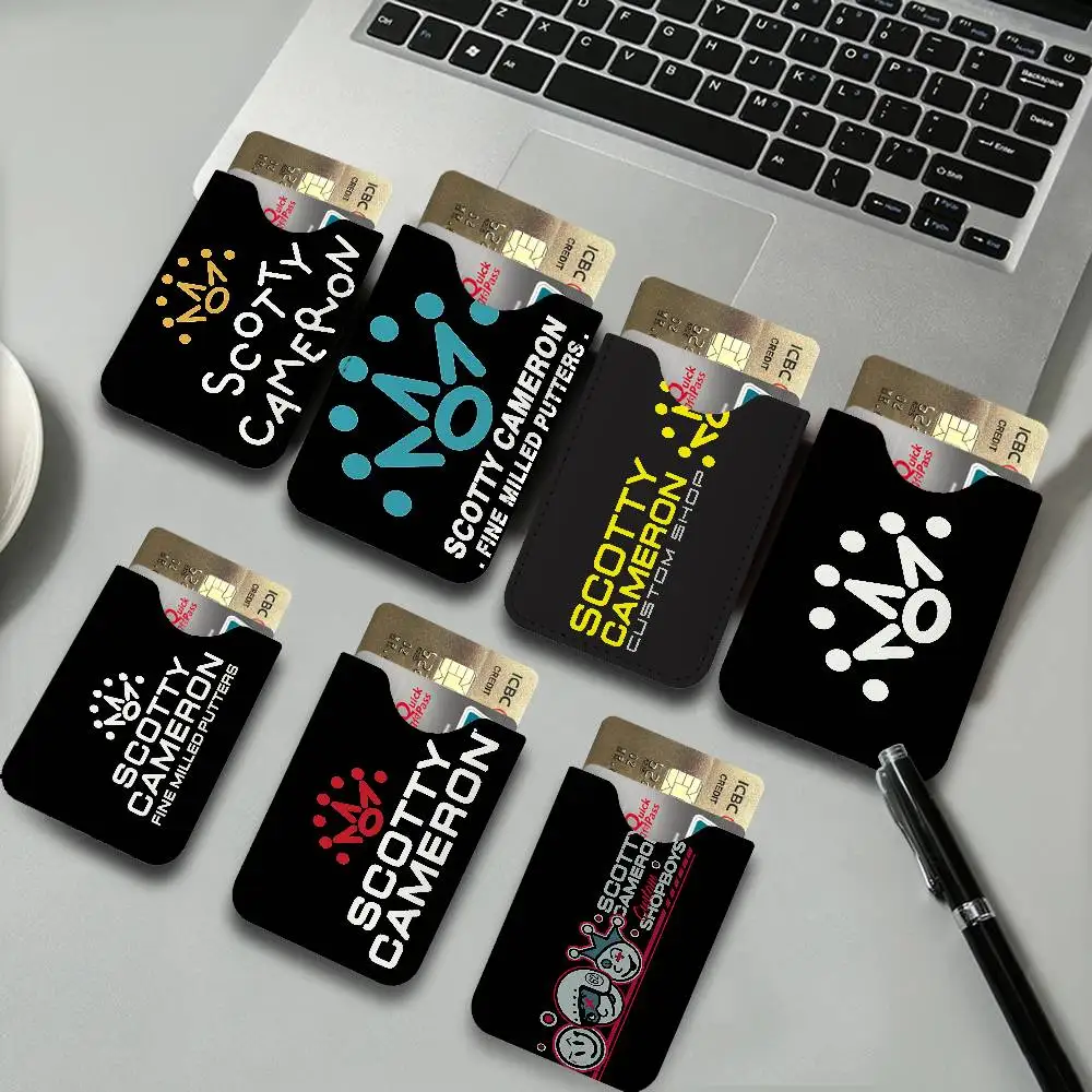 S-Scotty C-Cameron Sign Card Protect Credit Bank Card Holder Case Slim Wallet Protector for Men Travel Shopping