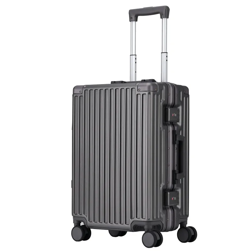 

Aluminum frame hard suitcase, password boarding suitcase