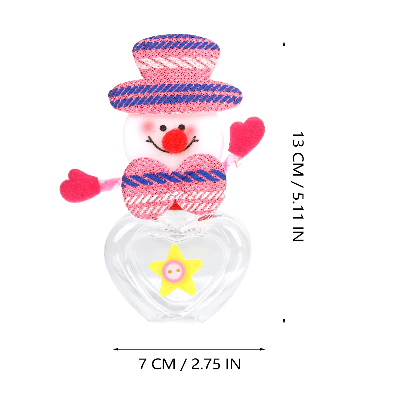 

6 Pcs Candy Jar Gift Box Shaped Container Boxes Jars with Lids Plastic Christmas Containers