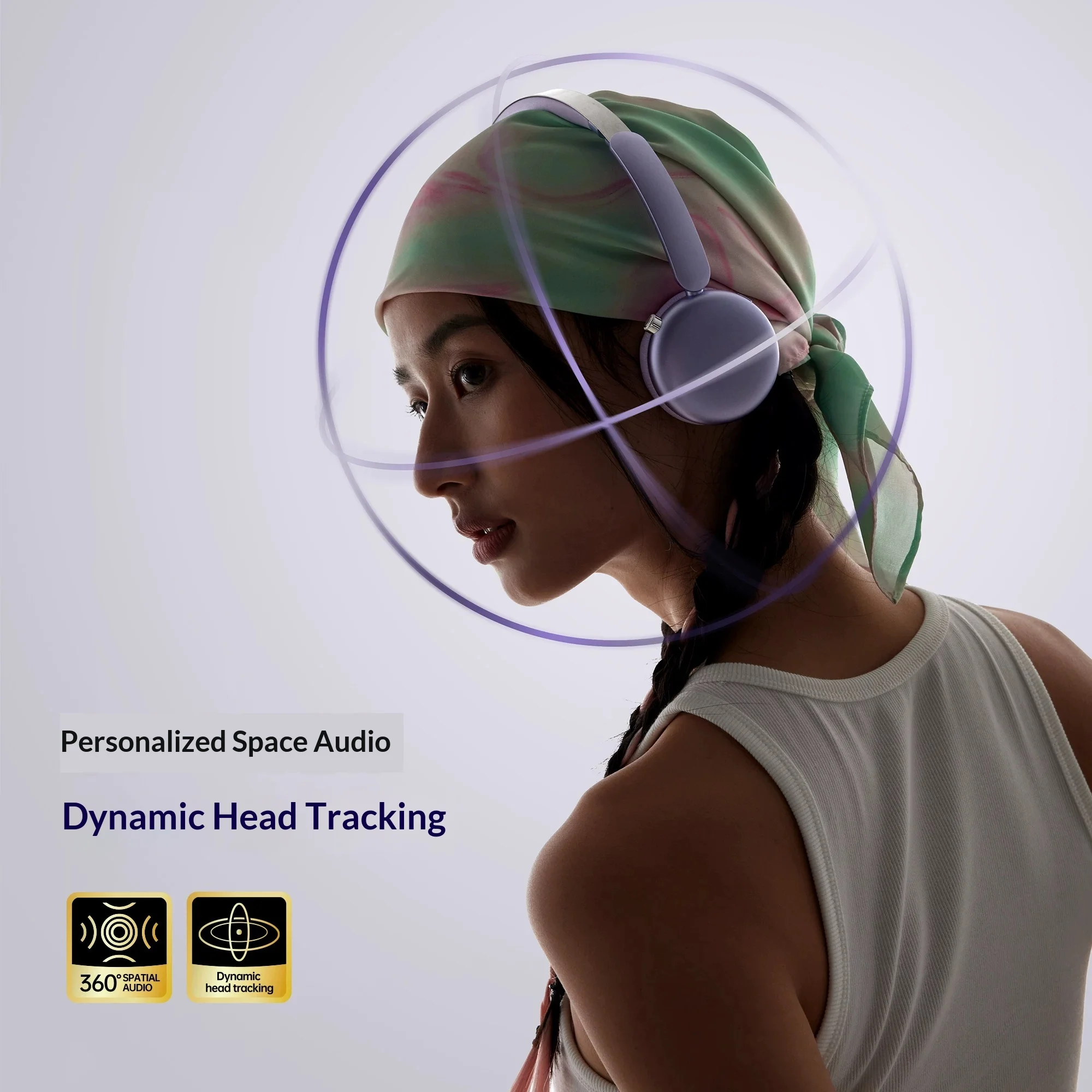 FINGERTIME Mini Go Wireless Headphones Dynamic Spatial Audio Esports Headset 52dB Depth Noise Reduction Endurance For 120 Hours