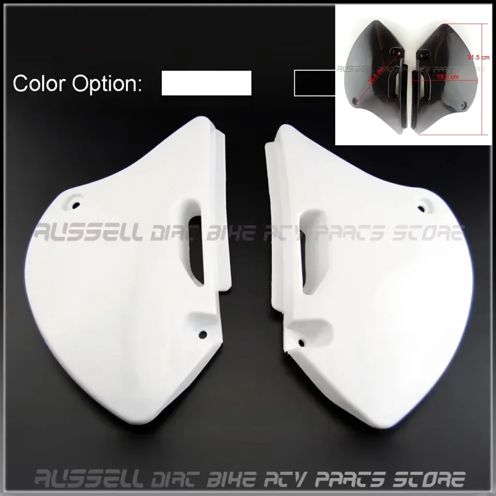 1 Pair Motorcycle Plastic Fenders Covers 2 SIDE Fairing For BBR KLX110 Style Body Panels Dirt Pit Bike Spare Parts Accessories