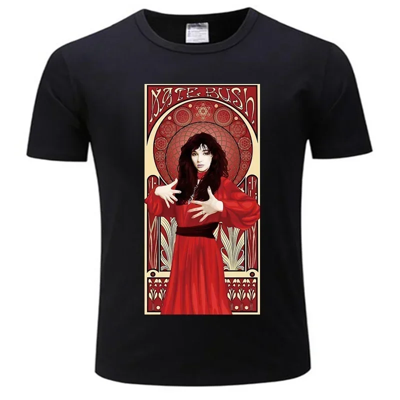 Men Tshirt  Kate Bush Illustration Unisex  Printed T-Shirt Tees Top Fashion T-Shirt Men Cotton Brand Teeshirt