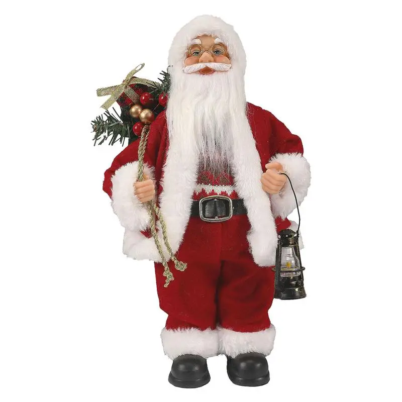 

Christmas Santa Decorations Christmas Santa Hand Crafted Cute Chic Santa Claus Figurines Doll Hand Crafted Cute Chic Santa Claus