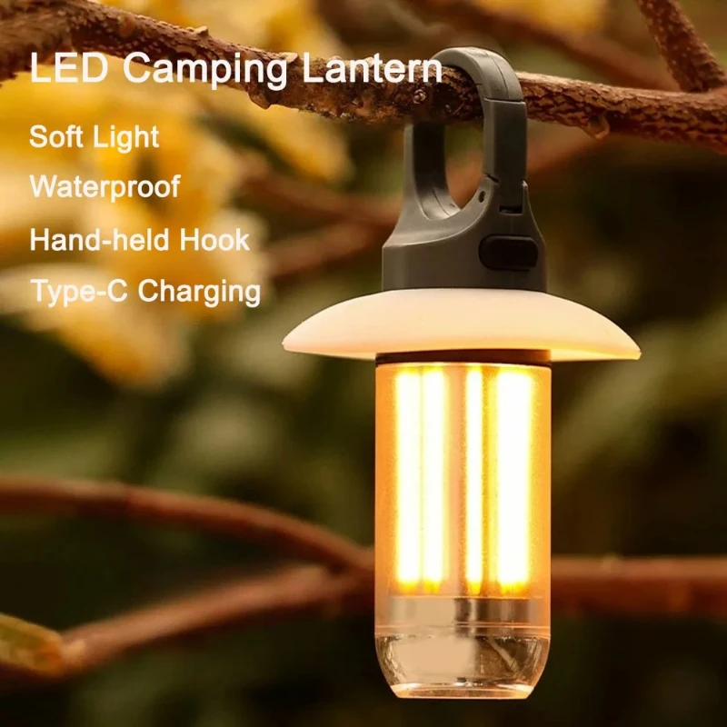 Asa Filament Outdoor - Lanterna da Campeggio LED Ricaricabile, Torcia