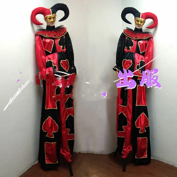 Shang Yan parade costume clown stilt costume