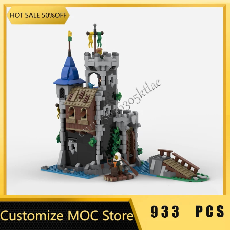933-onderdelen Prachtige Fort Modulair Model Bouwstenen Sets Onderwijs DIY Montage Bricks Speelgoed Kinderen Populaire Kerstcadeaus