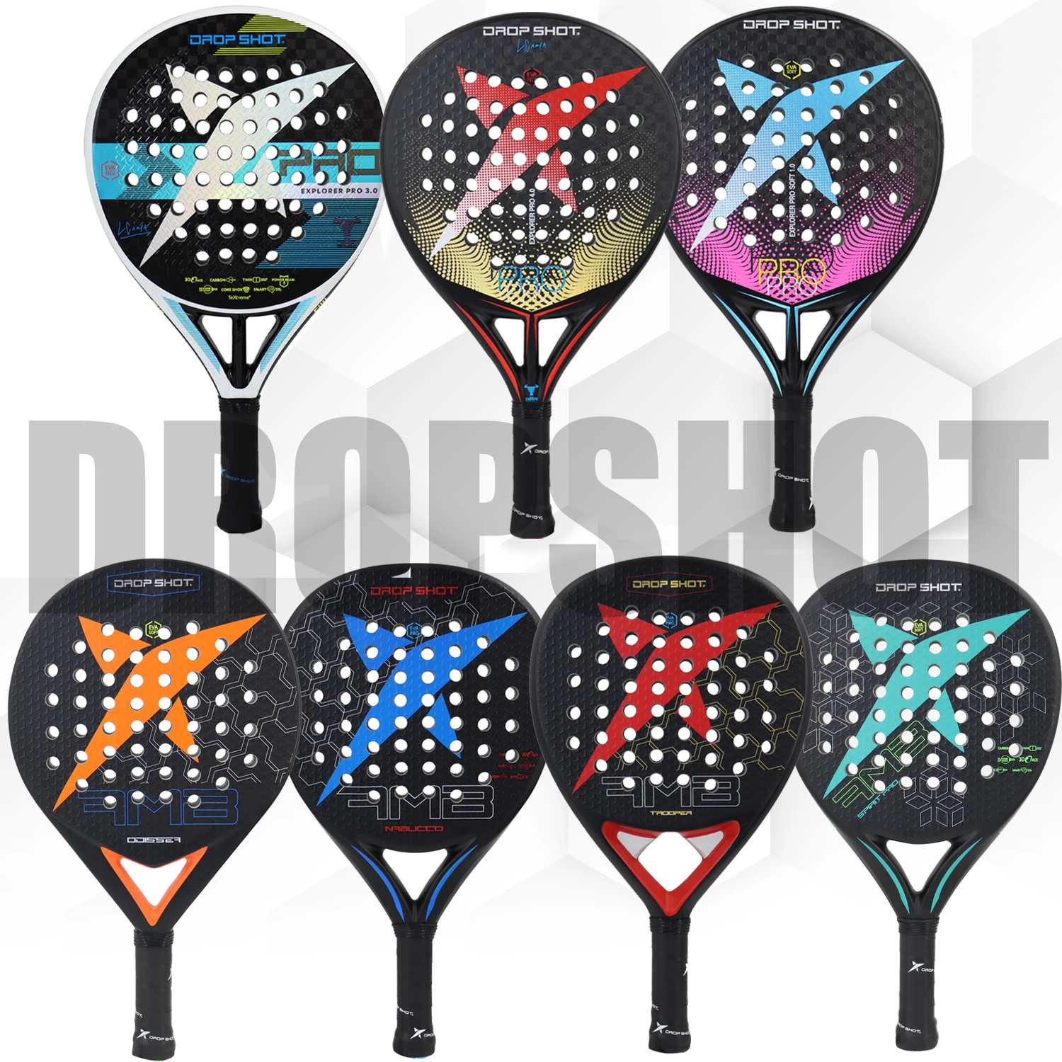 Padel Tennis Racket with Cover Bag Carbon Fiber Padel Racket EVA Teach Rubber Paddle Rackets Paddle Shovel