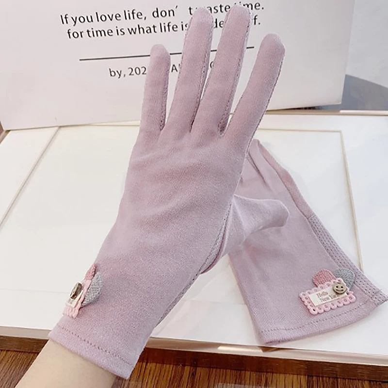 

Non-slip Touch Screen Gloves Women Sunscreen Gloves Summer Sun Protection Gloves Cycling Driving Mittens Thin Anti-UV Gloves