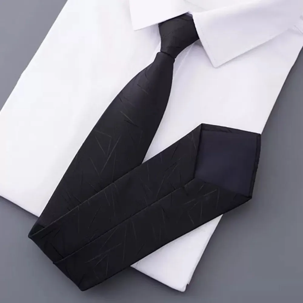 

Классический однотонный черный галстук с цветочным жаккардовым узором, мужской галстук в полоску, мягкий ретро-галстук для мальчиков