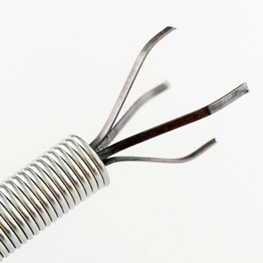 3pcs Premium Pipe Tool Four Claw Cleaner Flexible Spring Design Grip Handle For Sink Bathroom Kitchen Drain