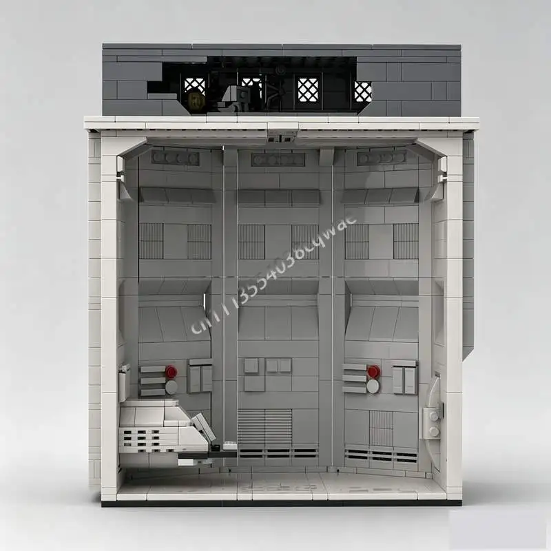 792 PCS MOC Computer Vault Room Scene Model Tech Security Chamber Custom Puzzle Creative Assembly Building Blocks Holiday Gifts