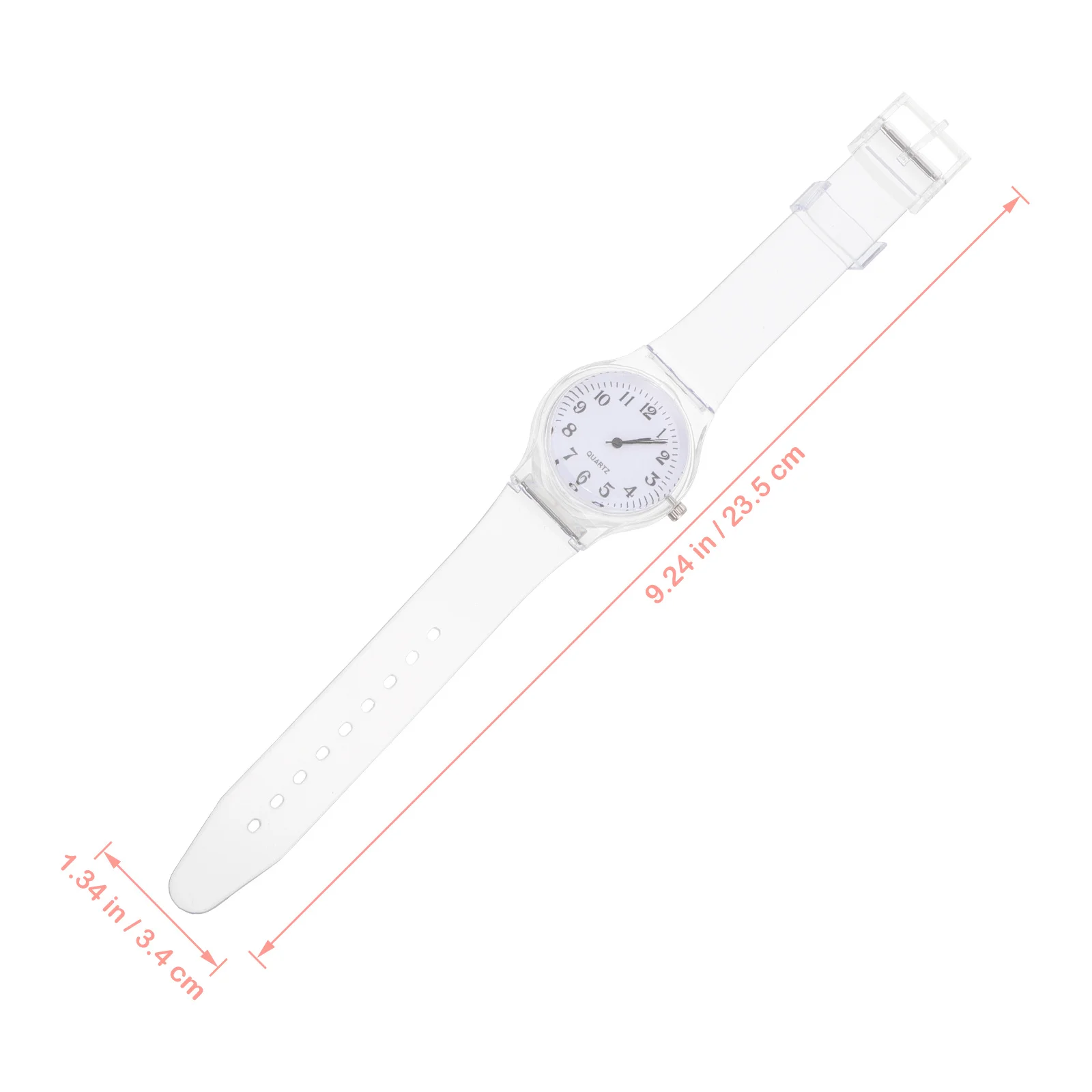 

2 pcs Watches Plastic Watch Clear Dial Waterproof For School Students Exercise Use Gift For Birthday Party