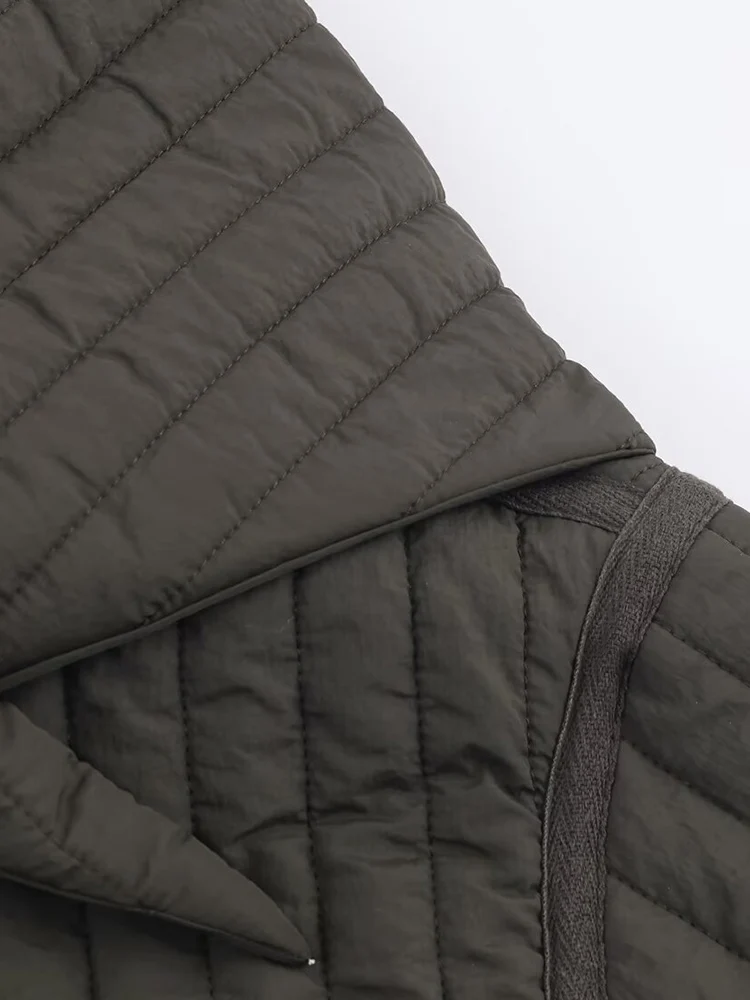 Cappotto giacca imbottita con sciarpa staccabile e colletto rialzato da donna nuovi arrivi autunnali in stile europeo e americano