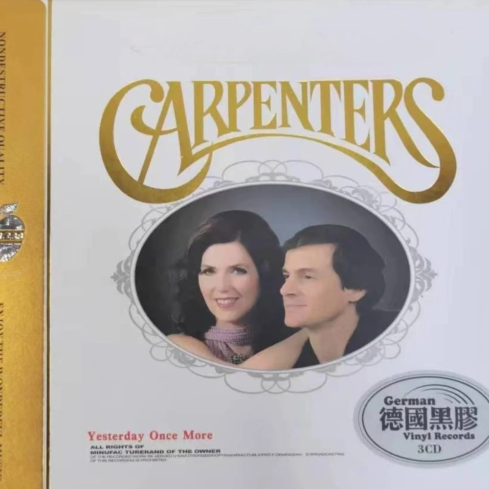 Gestern Sie einmal“ Auto-CD – Carpenters Classic Hits |   Verlustfreie, hochwertige Vinylstruktur |   Automobil-Musikscheibe