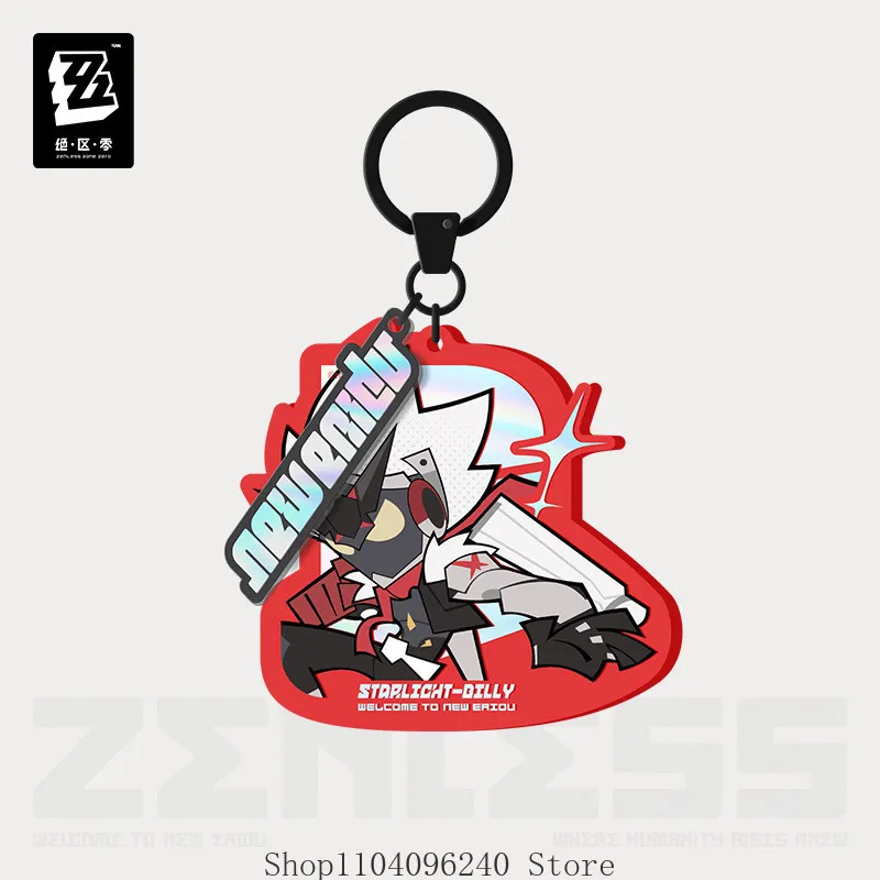 

enless Zone Zero ZZZ Lidu Series Acrylic Keychain Cunning Hares KeyChain Pendant Key Chain Decor Ornament Backpack Pendant