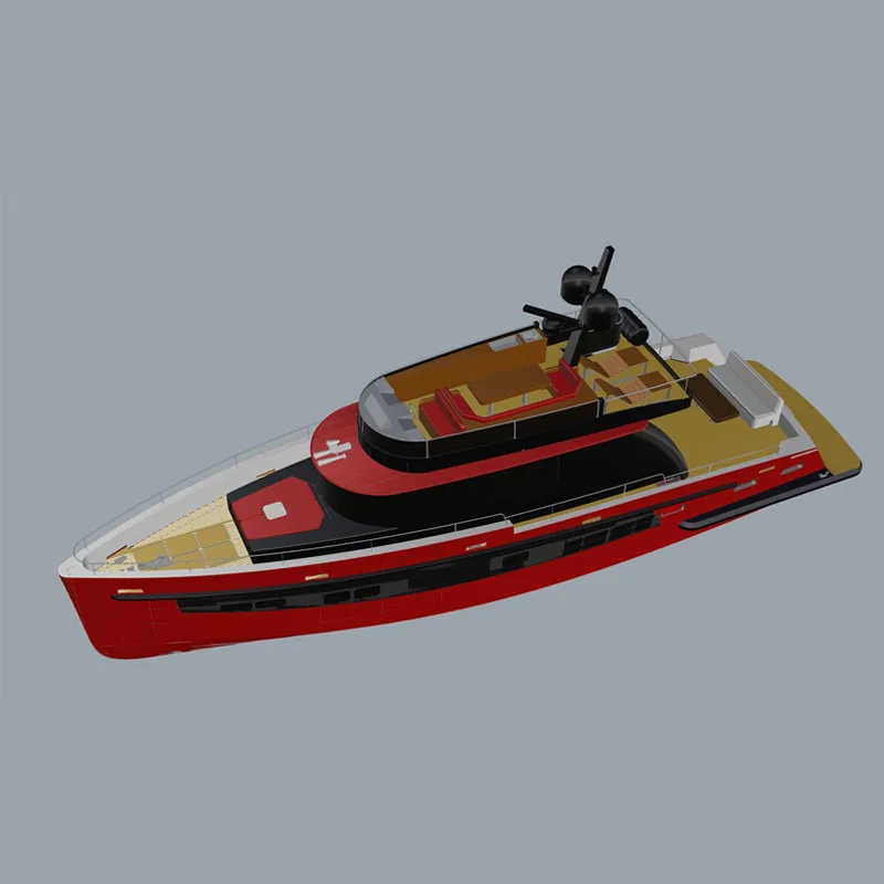 

1/32 Luxury Yacht Kit Remote Control Ship Model Toy Gift DIY Hand-assembled RC Ship Model 650 RC Speedboat Model Simulation Ship